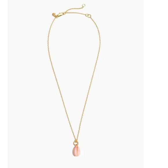 Madewell Painted Cowrie Shell Pendant Necklace - Picture 2 of 3